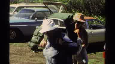 Lake Tahoe California USA (1978): The People Was Packing And Fill The Water To Go