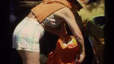 Lake Tahoe California USA (1978): The Girl Is Exciting To See The Lake