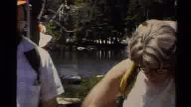 Lake Tahoe California USA (1978): Group Of Nature Enthusiasts Adjust Their Gear