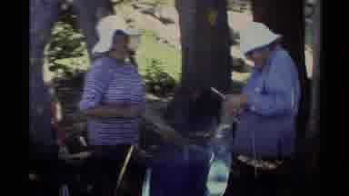 Lake Tahoe California USA (1978): Camping And Trying To Put Tents Together With A