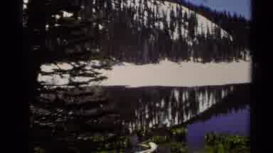 Lake Tahoe California USA (1978): Beautiful Outdoor Scenery Of A Lake And Trees
