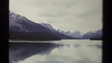 British Columbia Canada (1979): Beautiful View From A Lake Or River With Mountains