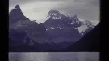 British Columbia Canada (1979): Mountainous Views With Lake And Snow And Trees