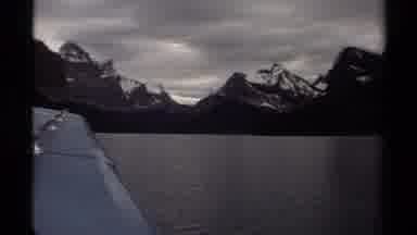 British Columbia Canada (1979): Cool Beautiful Lakeside View And Gray Mountain