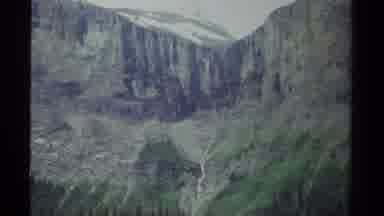 British Columbia Canada (1979): A View Of Big Rocky Mountains Surrounded By Water