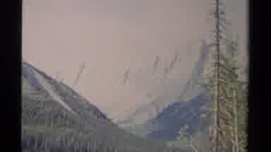 British Columbia Canada (1979): A View Of Isolated Rocky Mountains Surrounded By