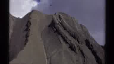 British Columbia Canada (1979): A Towering Solid Mountain With A Glimpse Of A