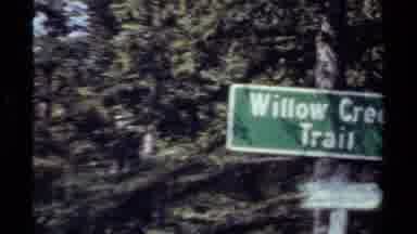 British Columbia Canada (1979): Many Backpackers Walking Through Willow Creek