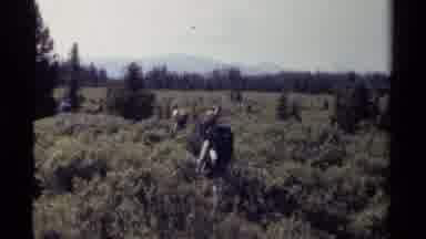 British Columbia Canada (1979): Video Of Several Campers With Heavy Backpacks