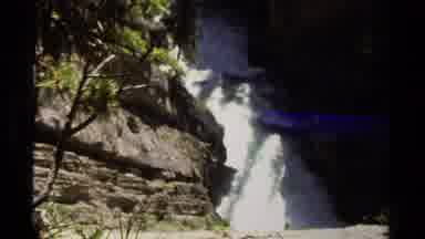 British Columbia Canada (1979): This Is Deep Waterfall Through From High Place