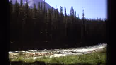 British Columbia Canada (1979): White River Water Swiftly Rushing Through An