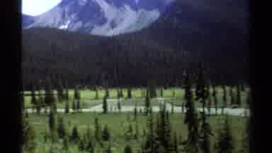 British Columbia Canada (1979): Glorious View Of Trees Mountains And Water Nature