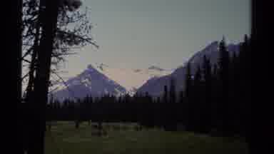 British Columbia Canada (1979): The Beautiful Green Grass Running River And Sky