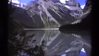 British Columbia Canada (1979): A Beautiful View From A Mountain Reflected On The