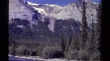 British Columbia Canada (1979): Home Video In A Forest Near Mountains By A River