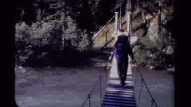 British Columbia Canada (1979): Hikers Doing What They Need To Do To Survive In