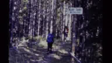 British Columbia Canada (1979): A Group Of Hikers Traveling Down A Famous Trail