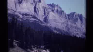 British Columbia Canada (1979): A View Of Nature Featuring A Pine Forest Mountains