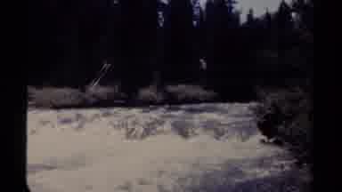 British Columbia Canada (1979): Side Of The Mountain And A Lot Of Water Rushing
