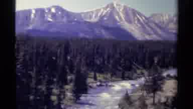 British Columbia Canada (1979): Panorama Of Mountain Forest And River Terrain With