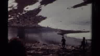 British Columbia Canada (1979): Youths Playing On A Snowy Hillside And One Falling