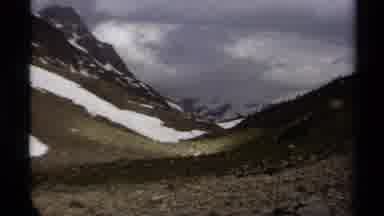 British Columbia Canada (1979): A View Of A Dark And Eerie Mountain Peak