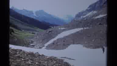 British Columbia Canada (1979): Two Scenes Hikers Walking In The Snow And Some