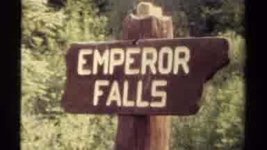 British Columbia Canada (1979): Vivid Image Of Emperor Falls And Its Nature Blue