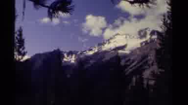 British Columbia Canada (1979): Mountains With Snows With View From The Forest