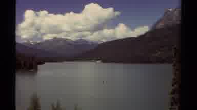 British Columbia Canada (1979): View Of A Peaceful Mountains With Green Mountains