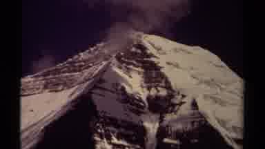 British Columbia Canada (1979): View Of Bird Standing On Frozen Mountain Top On A