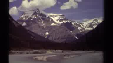 British Columbia Canada (1979): Beautiful Slate Gray Snow Capped Mountains