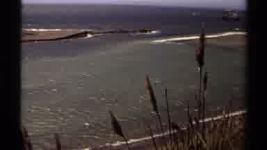 Mendocino California USA (1980): A Secluded Sandy Beach On A Windy Day