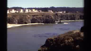 Mendocino California USA (1980): A View Of The Ocean And Mountains