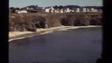 Mendocino California USA (1980): Calmly Rushing Water Crashing Up To The Empty