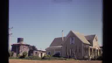 Mendocino California USA (1980): Secluded Big Farmhouse With Old Fence And Trees