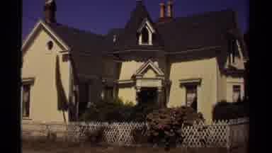 Mendocino California USA (1980): Beautiful Houses In A Tree Lined Street In