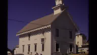 Mendocino California USA (1980): A Beautiful Church With A Angel On Top Of It