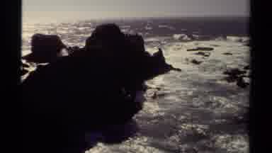 Mendocino California USA (1980): A Beautiful View Of The Ocean Surrounded By Rocky