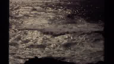Mendocino California USA (1980): Waves Coming To Shore And Softly Breaking On