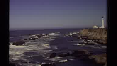 Mendocino California USA (1980): The Lonely Lighthouse Stands Erect As The