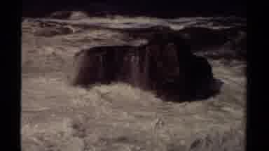 Mendocino California USA (1980): Strong Gulfs Of Water Rolling Again A Big Rock In