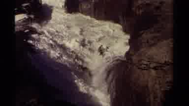 Mendocino California USA (1980): Rushing Waters Between Rocks But The Sea Is Calm