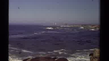 Mendocino California USA-1980: The Day The Crashing Waves And The Troubled