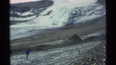 Alaska USA (1977): A Person Hiking During The Winter Outside In The Mountains