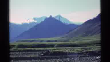 Alaska USA (1977): Camera Zooms In On A View Of A Mountain In The Distance