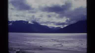 Alaska USA (1977): Overview Of A Large Flat Landscape With Mountains In The