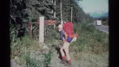 Alaska USA (1977): National Park Camping And Hiking Near Highway At The Base Of A