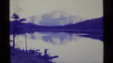 Alaska USA (1977): Mountain In The Distance Reflected By A Pond