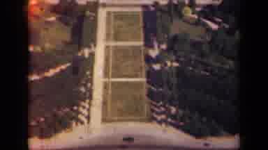 Paris France (1939): Camera Showing Greenery While Panning Up Luscious Garden